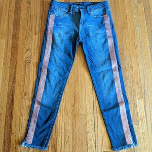 Zara jeans with sequin detail